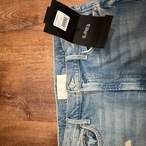 MOTHER Women's High-Rise Light Blue Faded Jeans